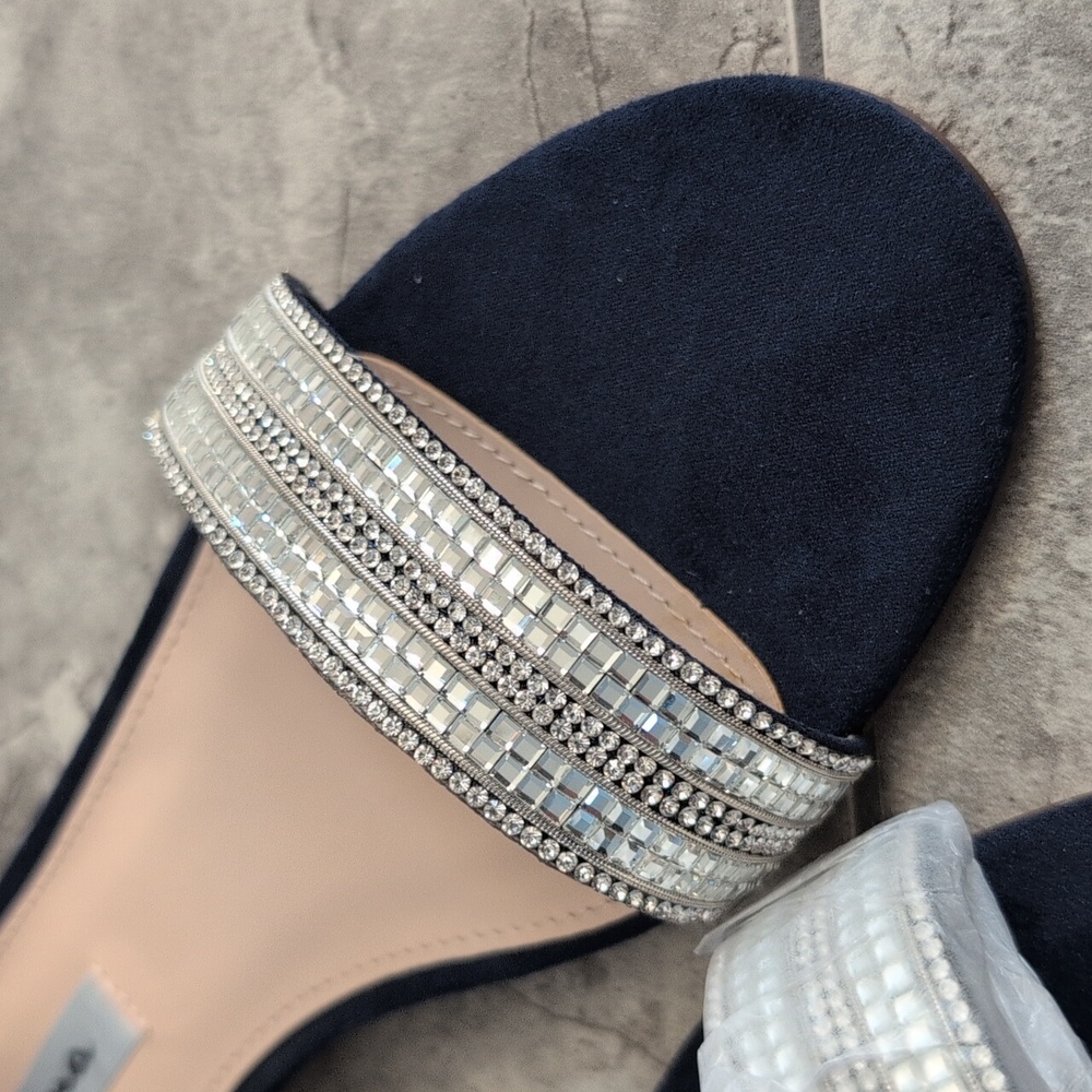 Nina Navy Dress Shoe - Picture 2 of 12